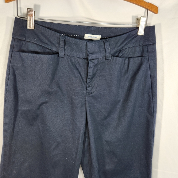 Dockers Navy Two Pocket Straight Leg Pants Size 4M - Picture 2 of 8